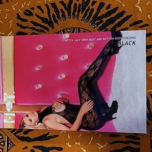 Black Lace Bodystocking